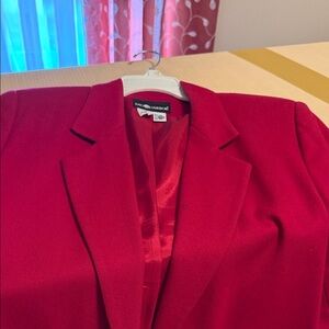 Sag Harbor Women's Vibrant Red Blazer